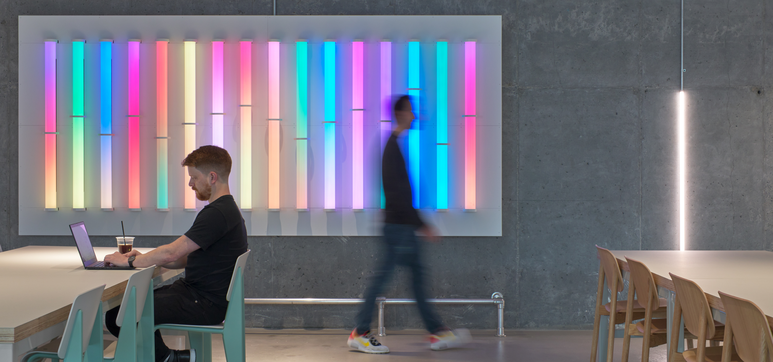 Confidential Digital Audio Streaming & Media Company interactive lighting installation